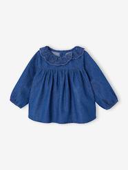 Baby-T-shirts & Roll Neck T-Shirts-T-Shirts-Girl's denim blouse