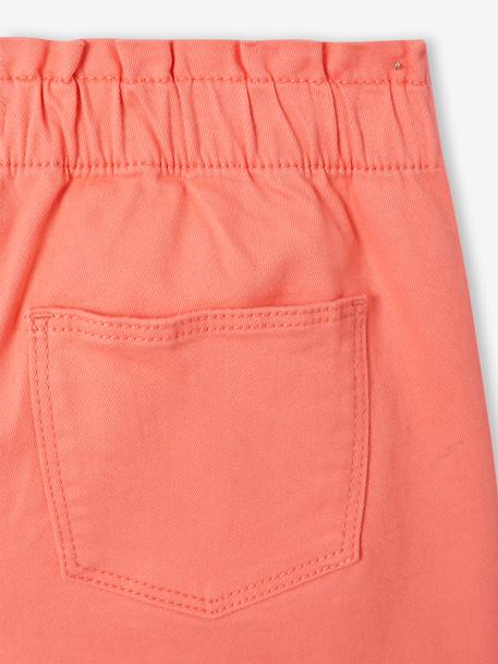 Girls' easy pull-on tregging shorts - BASICS rose+sage green+violet 