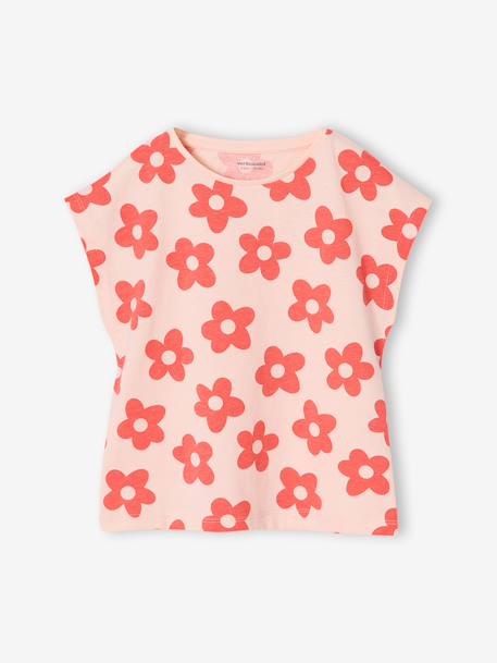 Pack of 3 girls' short-sleeved t-shirts - BASICS pale blue+rosy 