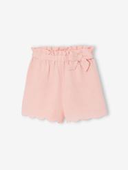 Girls-Frilly girls' shorts in cotton gauze