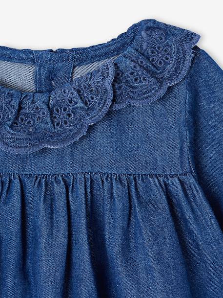 Girl's denim blouse stone 