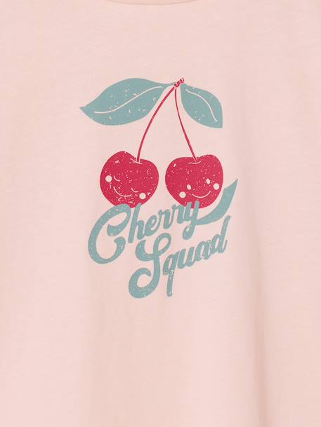 Long-Sleeved T-Shirt for Girls, BASICS ecru+pale pink 