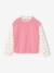 Girl's 2-in-1 jumper with sleeves grey blue+rose 