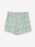 Fleece Sports Shorts for Girls aqua green+navy blue+vanilla 