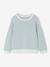 Striped jumper for girls grey blue+navy blue 