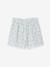 Cotton gauze shorts for girls blush+light blue 