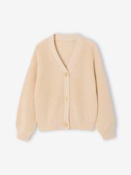 Girls-Rib Knit Cardigan for Girls