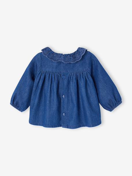 Girl's denim blouse stone 