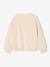 Girl's sweatshirt with positive message aqua green+pale pink 