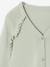 Cardigan with Ruffles for Girls ecru+golden beige+green 