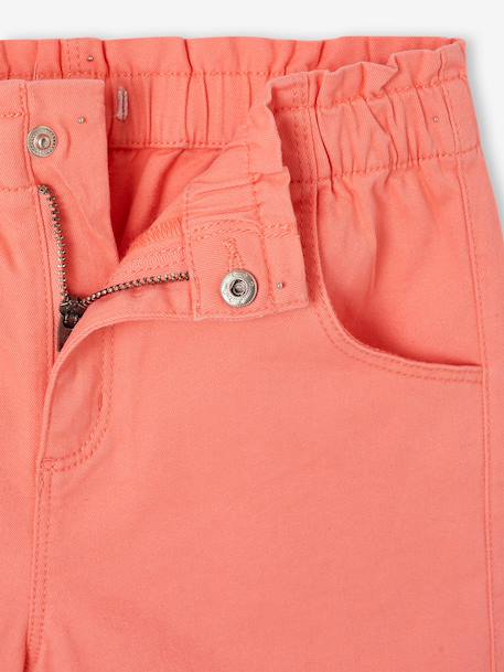 Girls' easy pull-on tregging shorts - BASICS rose+sage green+violet 