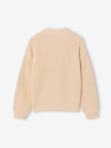 Rib Knit Cardigan for Girls rose+vanilla 