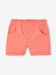 Girls-Girls' easy pull-on tregging shorts - BASICS