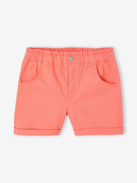 Girls' easy pull-on tregging shorts - BASICS rose+sage green+violet 