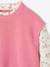 Girl's 2-in-1 jumper with sleeves grey blue+rose 