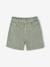 Embroidered girl's short medium blue+rose+sage green 