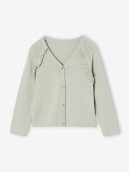 Girls-Cardigan with Ruffles for Girls 