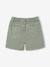 Embroidered girl's short medium blue+rose+sage green 