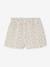 Girls' short with a cotton gauze waist beige+pale blue+rose+sage green 