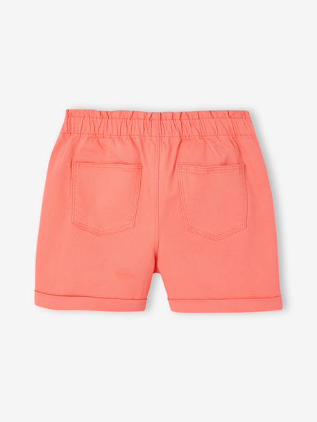 Girls' easy pull-on tregging shorts - BASICS rose+sage green+violet 