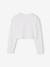 Bolero with Practical Opening for Girls sage green+white 