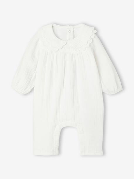 Baby jumpsuit ecru 