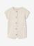 Customisable honeycomb knit sleepsuit clay beige 