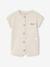 Customisable honeycomb knit sleepsuit clay beige 