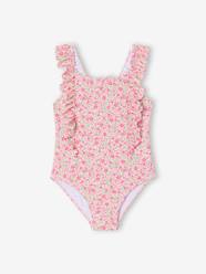 Girls-Girl's floral swimsuit 