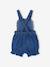 Girl's denim romper stone 