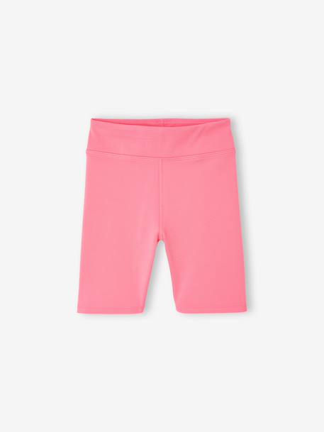 Pack of 2 Sports Cycling Shorts for Girls green+rose 