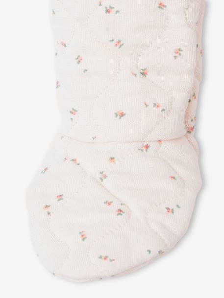 Quilted Set for Newborns aqua green+rose 