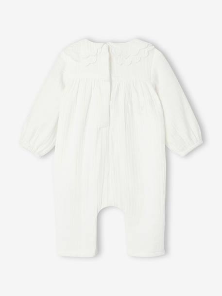 Baby jumpsuit ecru 