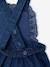 Girl's denim romper stone 