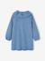 Girl's denim dress with frilled collar medium blue 