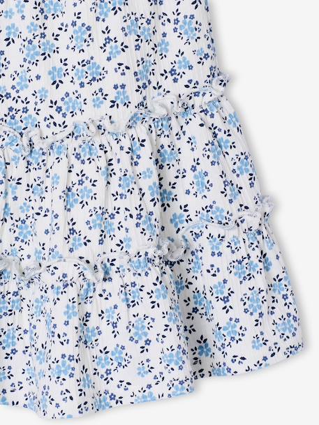Girl's jersey skort ecru+pale pink 