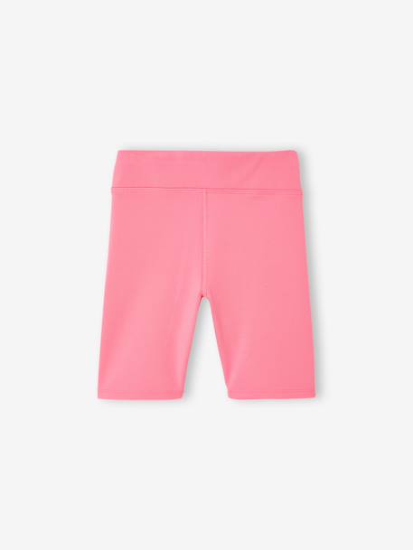 Pack of 2 Sports Cycling Shorts for Girls green+rose 