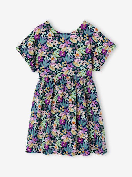 Floral Print Dress for Girls green 