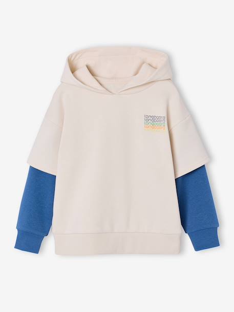 Double-Sleeve Sweatshirt for Boys ecru 