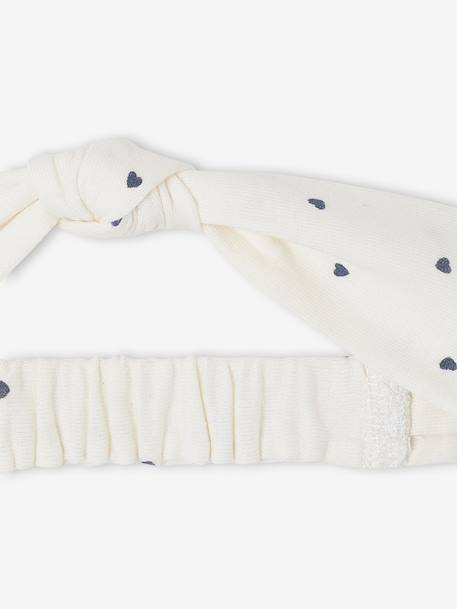 Dress & Matching Headband, for Babies beige+Light Green/Print+rosy 