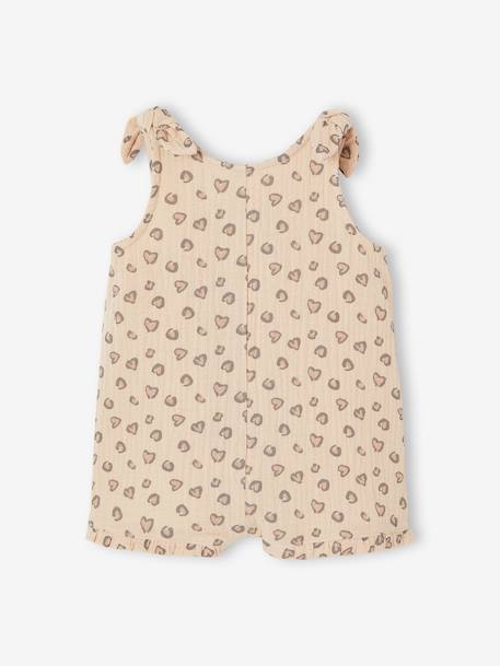 Printed Playsuit for Baby Girls beige 