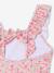 Girl's floral swimsuit pale pink 