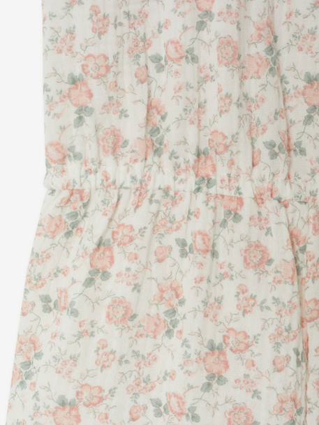 Floral Jumpsuit for Girls pale pink 