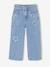 Girl's wide-leg star jeans denim grey+light blue 