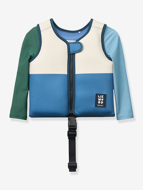 Long-sleeved buoyancy aid blue+rose 
