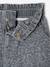 Girls' patterned denim shorts grey+light blue 