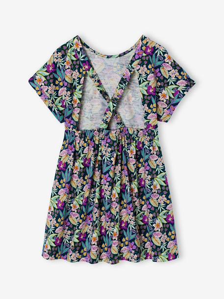 Floral Print Dress for Girls green 