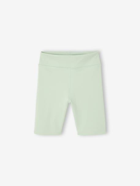 Pack of 2 Sports Cycling Shorts for Girls green+rose 