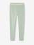 Leggings with Iridescent Waistband for Girls Black/Black+Dark Blue+marl grey+sage green 