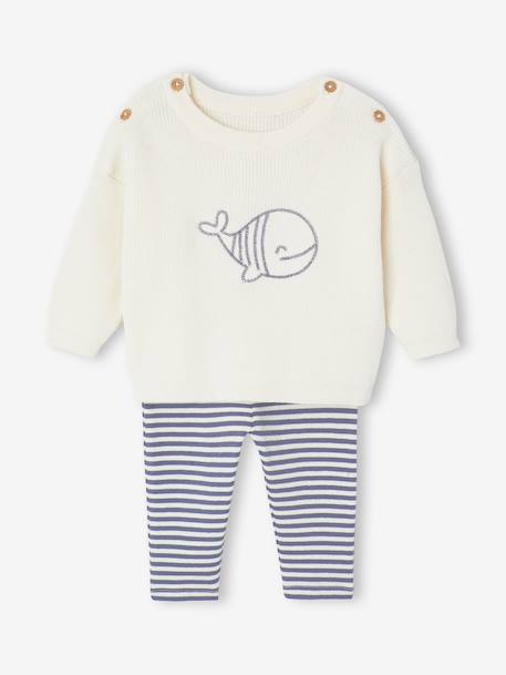 Knitted Set for Newborn Boys blue 